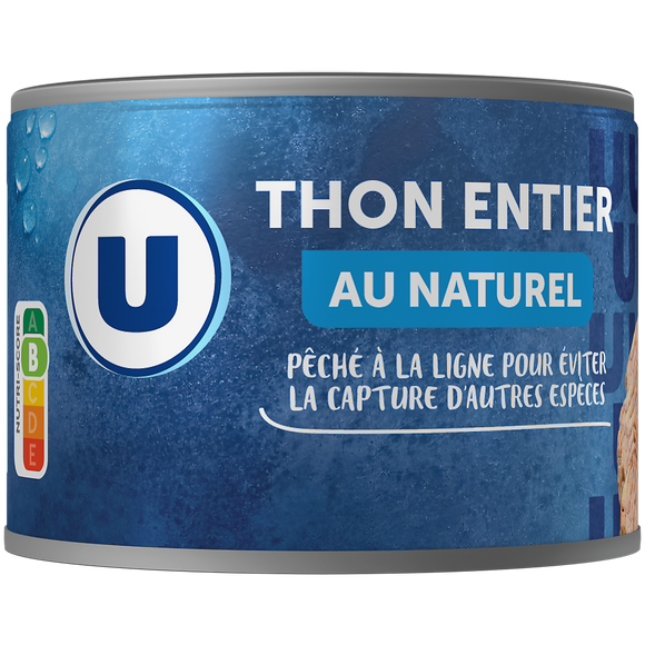 U Thon entier listao naturel pêche ligne  312g