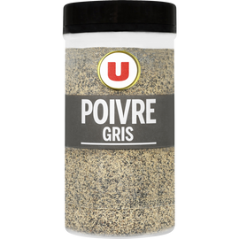 U Poivre gris moulu  grand format, 100g