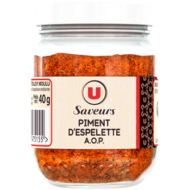 U SAVEURS Piment d'espelette aop  format classique 40g