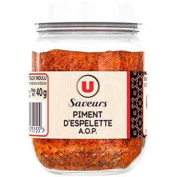 U SAVEURS Piment d'espelette aop  format classique 40g