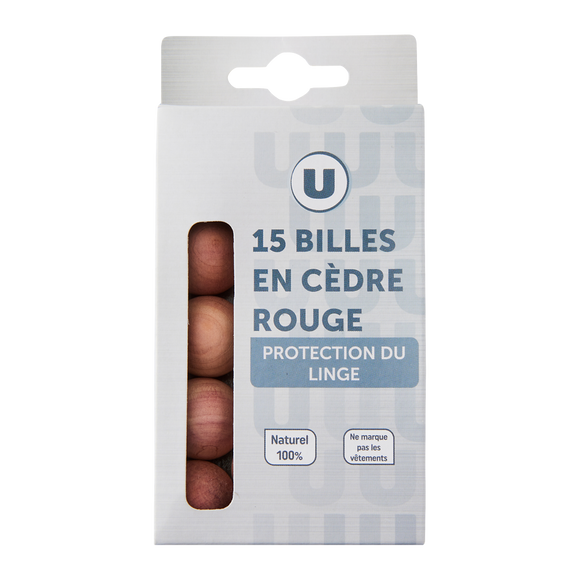 U Bille protection du linge en cèdre rouge x15