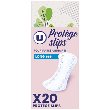 U Protège-slip incontinence long  x20