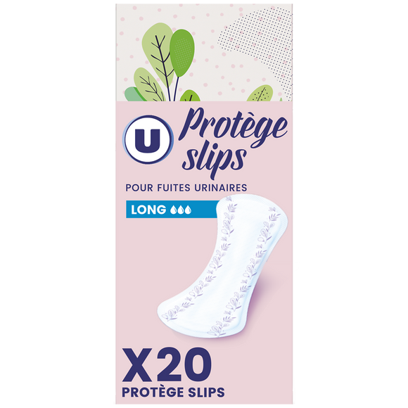 U Protège-slip incontinence long x20