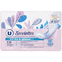 U Serviettes incontinence extra+