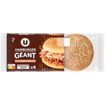 U Pain pour Hamburger géant complet - x4 330g
