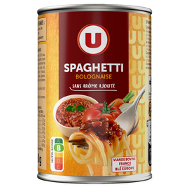 U Spaghetti bolognaise Boîte de 400g