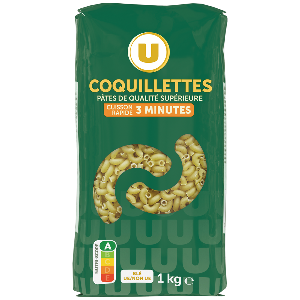 U Coquillette cuisson rapide  sachet de  1kg