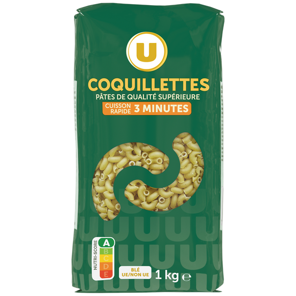 U Coquillette cuisson rapide  sachet de  1kg