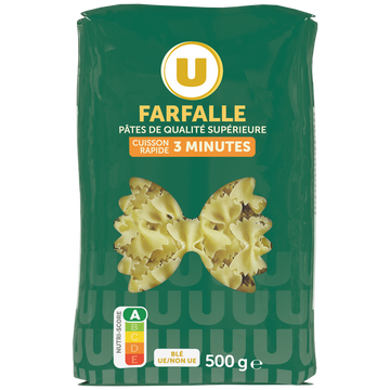 U Farfalles cuisson rapide  500g