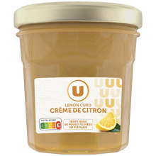 U Confiture de lemon curd, crème de citron à tartiner pot de 380g