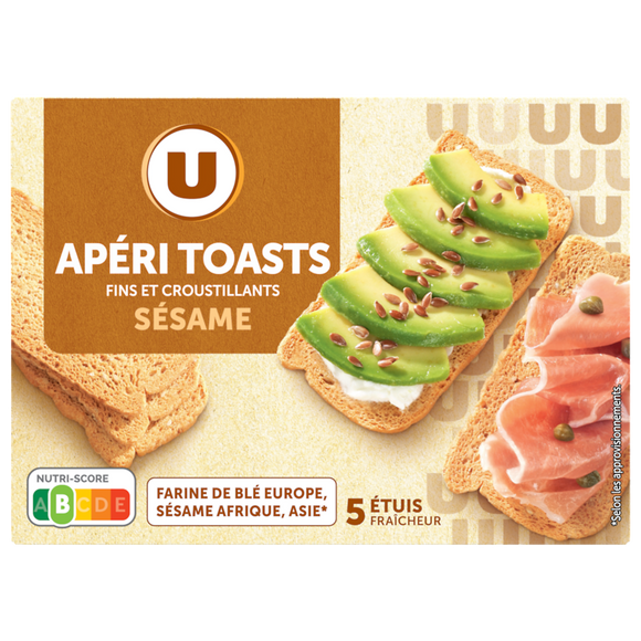 U Apéri toast sésame  100g