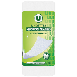 U Lingettes dépoussiérantes multi-surfaces  rouleau de 50