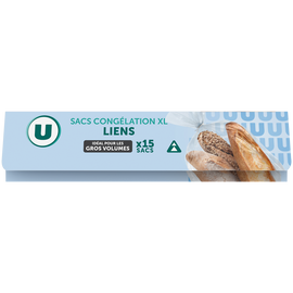 U Sac congélation XL gros volumes  x15