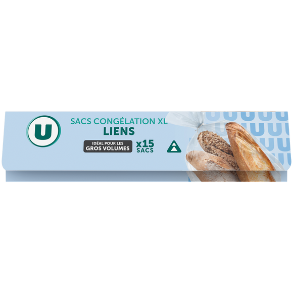 U Sac congélation XL gros volumes x15