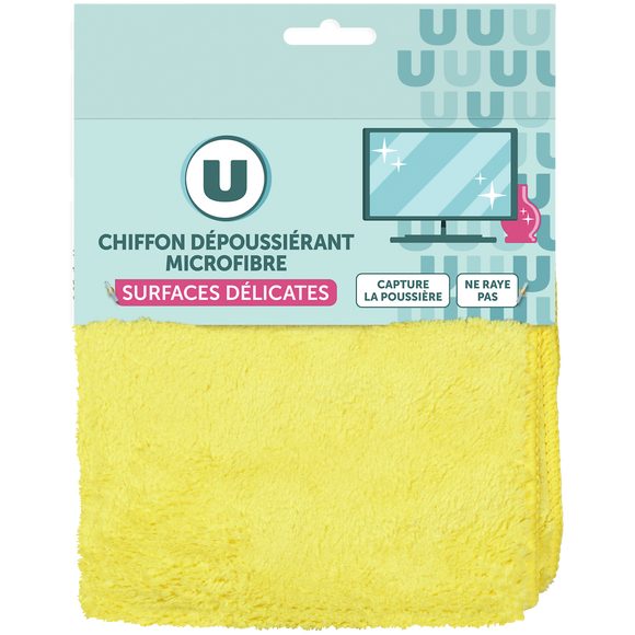 U Chiffon en microfibre dépoussiérant surfaces délicates