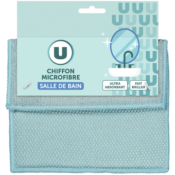 U Chiffon en microfibre 3D pour salle de bain
