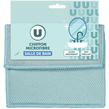 U Chiffon en microfibre 3D pour salle de bain