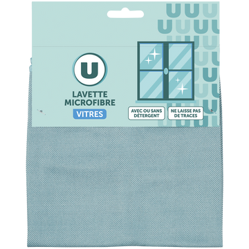 U Lavette en microfibre spécial vitres