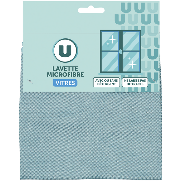 U Lavette en microfibre spécial vitres