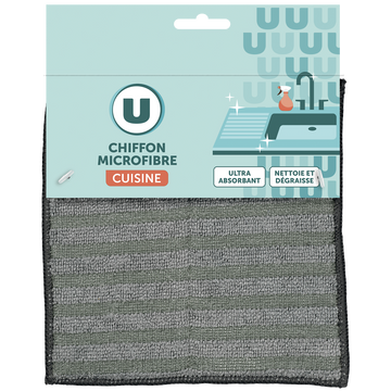 U Chiffon en microfibre 2D pour la cuisine x1