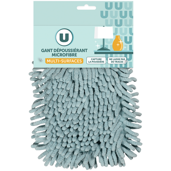 U Gant en microfibre dépoussiérant multi-usages,