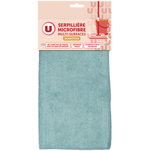 U Serpillière en microfibre avec scratchs multi-surfaces