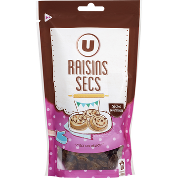 U Raisins secs  125g
