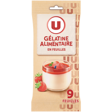 U Gélatine alimentaire 9 feuilles - 17g