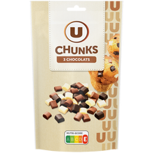 U Chunks 3 chocolats 100g