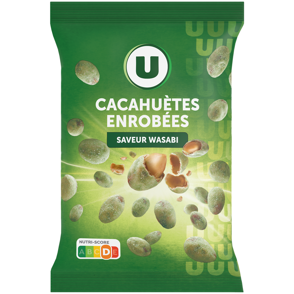 U Cacahuètes enrobées saveur wasabi  150g