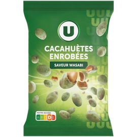 U Cacahuètes enrobées saveur wasabi  150g