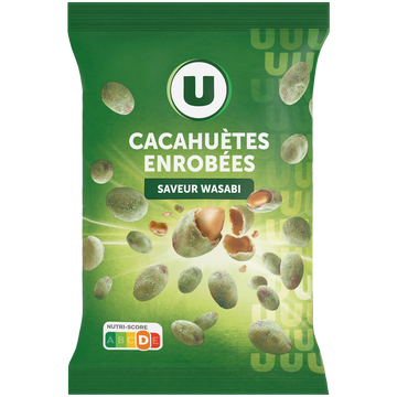 U Cacahuètes enrobées saveur wasabi  150g