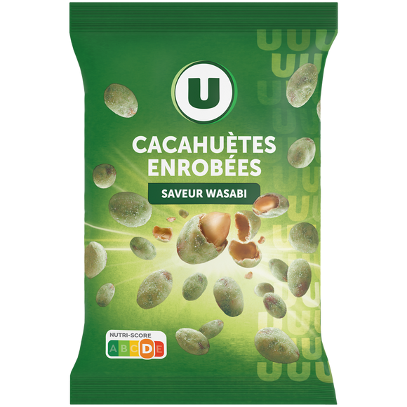 U Cacahuètes enrobées saveur wasabi  150g