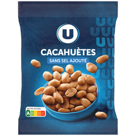 U Cacahuètes grillées sans sel ajouté  paquet de 150g