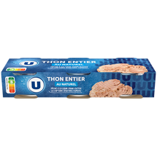 U Thon naturel pêché à la ligne 3 boîtes de 1/10 - 168g