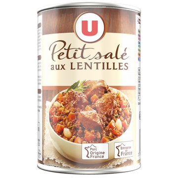U Petit salé aux lentilles Boîte de 420g