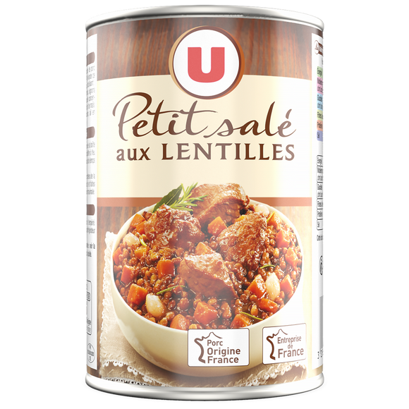 U Petit salé aux lentilles Boîte de 420g