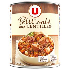 U Petit salé aux lentilles  boîte de 840g