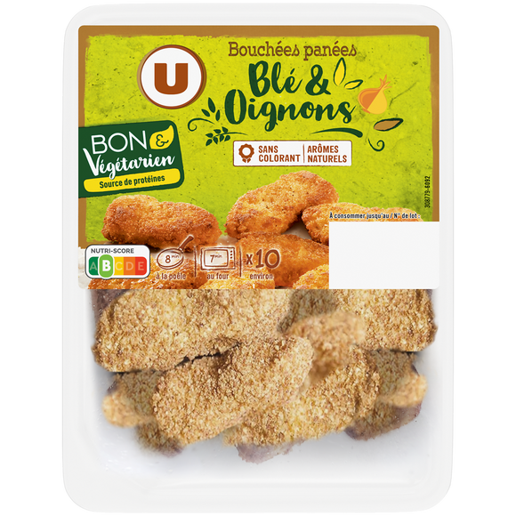 U Bouchées panées blé et oignons bon et végétarien - 200g