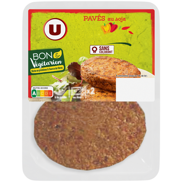 U Pavés au soja provençal bon et végétarien - 2x100g - 200g