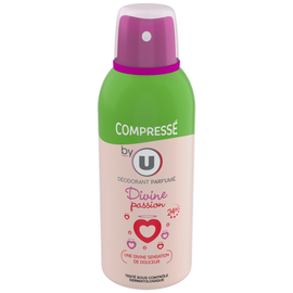 BY U Déodorant compressé pour femme parfum divine passion  atomiseur de 100ml