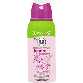 BY U Déodorant compressé pour femme parfum tendre guimauve  atomiseurde 100ml