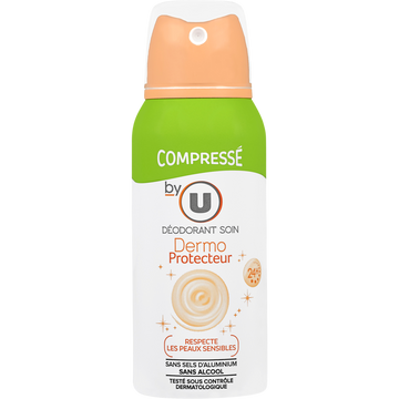 BY U Déodorant compressé pour femme dermo-protecteur  atomiseur de 100ml