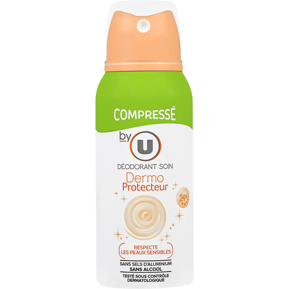 BY U Déodorant compressé pour femme dermo-protecteur  atomiseur de 100ml
