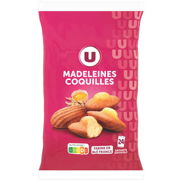 U Madeleines coquilles Nature  600g