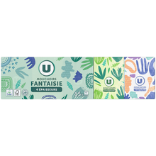 U Mouchoirs 4 plis fantaisies étuis 15x9