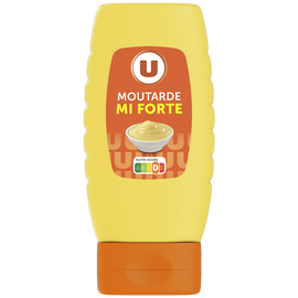 U Moutarde mi-forte   bouteille de 250g
