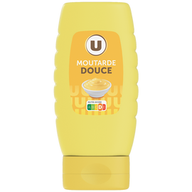U Moutarde douce  bouteille de 255g