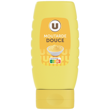 U Moutarde douce  bouteille de 255g