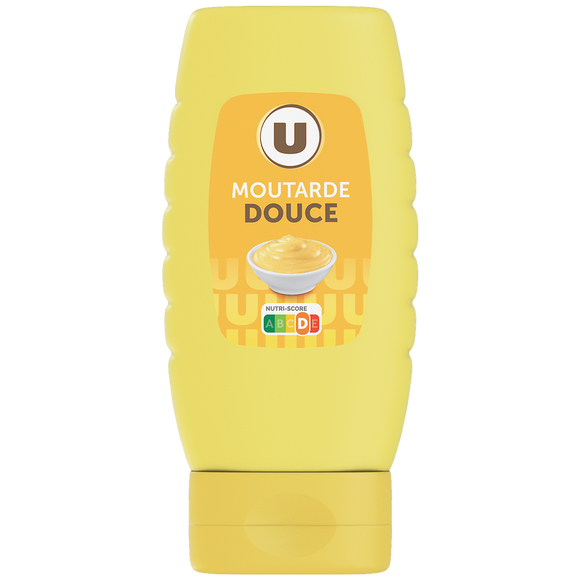 U Moutarde douce  bouteille de 255g